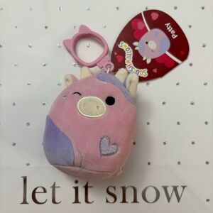 Squishmallows Valentines Day 2026 Patty 3.5” Bag Clip